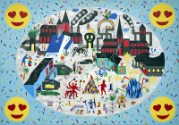 Laurent Impeduglia · artiste peintre · painting - Gallery: Painting drawing - Title: Dei dorum huile sur toile 140x200 cm 2021